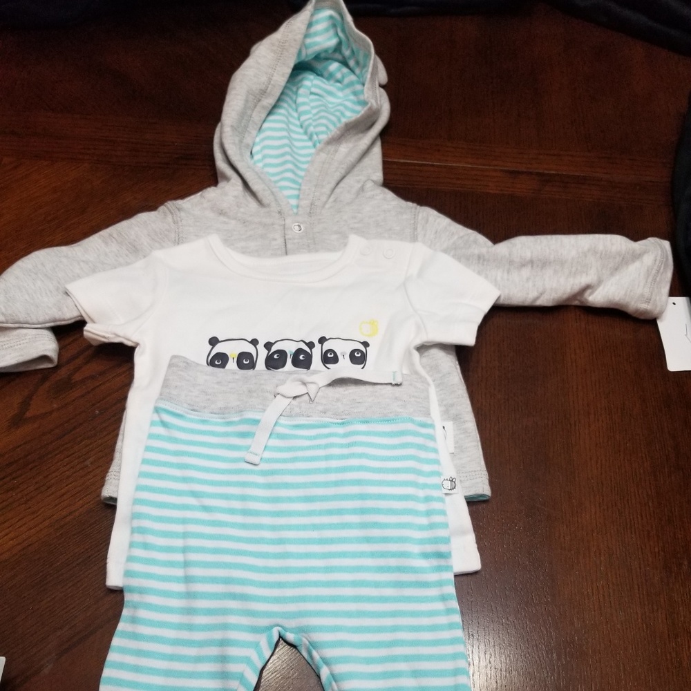 Baby 3 Pc Pant Set Jacket, Shirt, Pants  6 Mth NEW